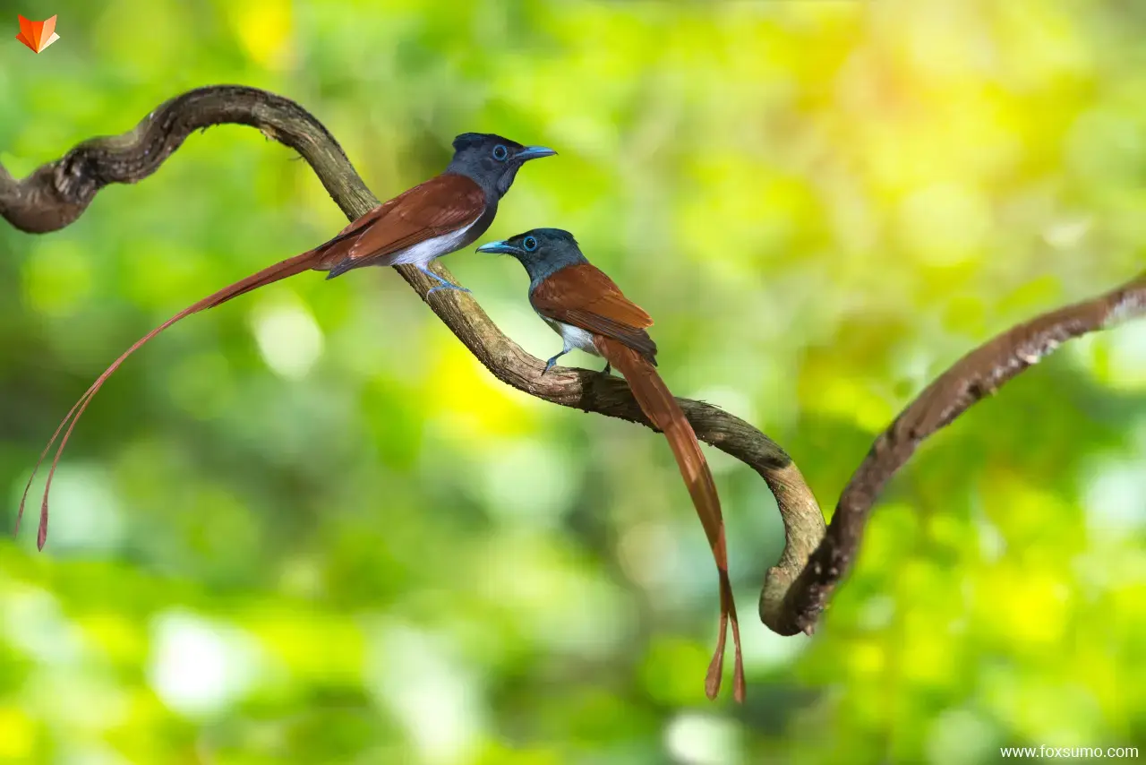 asian paradise flycatcher Strange Birds
