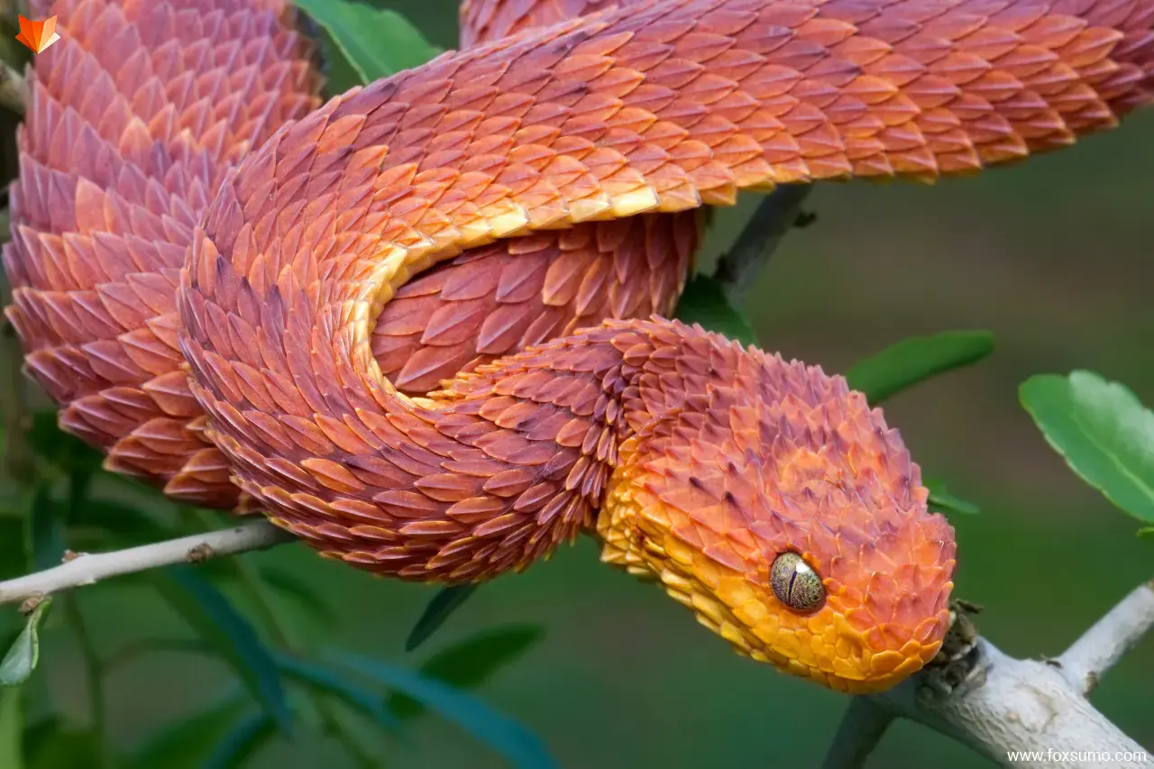 rough scaled bush viper Cool Snakes